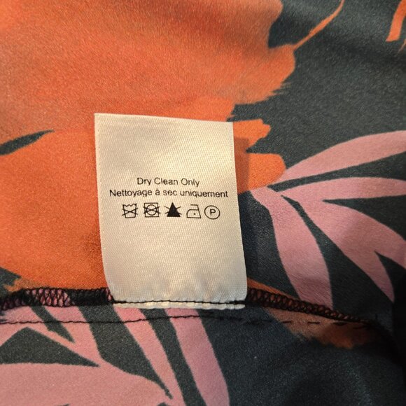 VERONICA BEARD Old Money Y2K Pevero Red Floral Stretch Silk Babydoll Top Size 2. - Picture 14 of 17